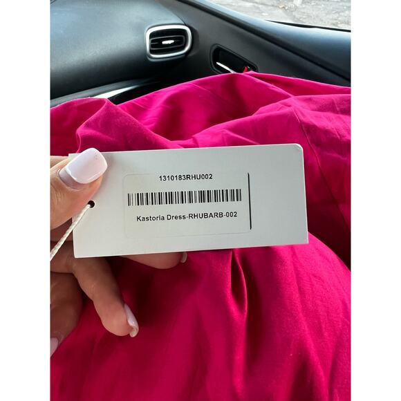 Reformation Kastoria Dress Hot Pink size 2 NWT - Picture 6 of 10